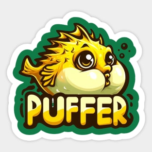 Puffer Fish Sticker